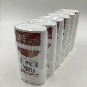 Schmidt’s DEODORANT STICK CEDARWOOD/JUNIPER- SIX (6) PACK- NEW